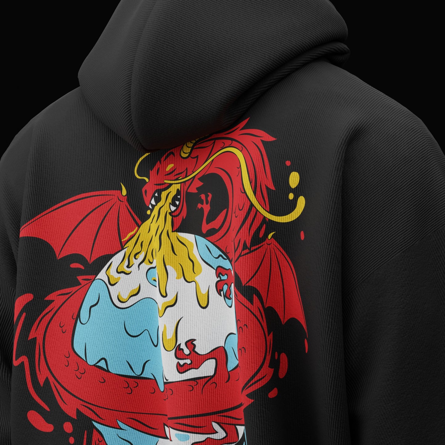 KOLD WORLD puff printed hoodie