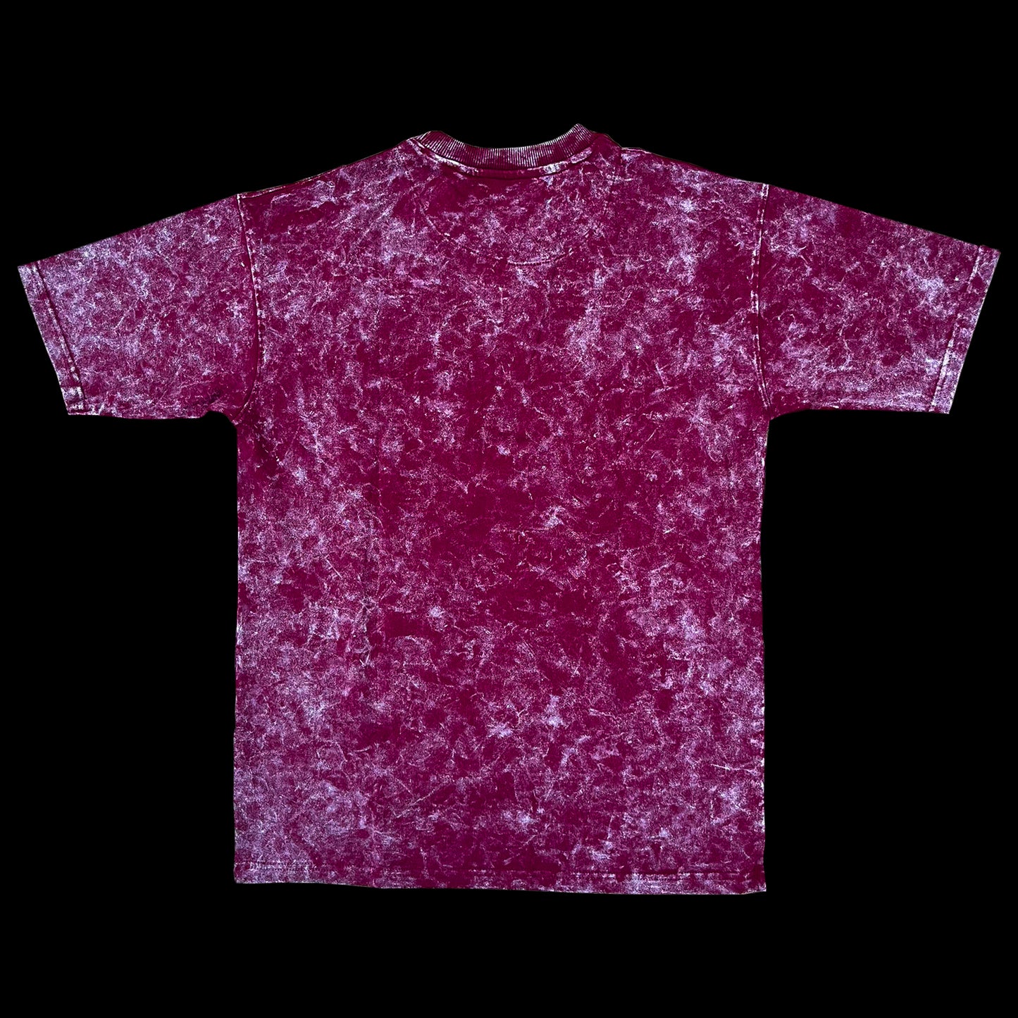 Maroon KS acid washed oversized Blanks(T-shirt)