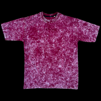 Maroon KS acid washed oversized Blanks(T-shirt)